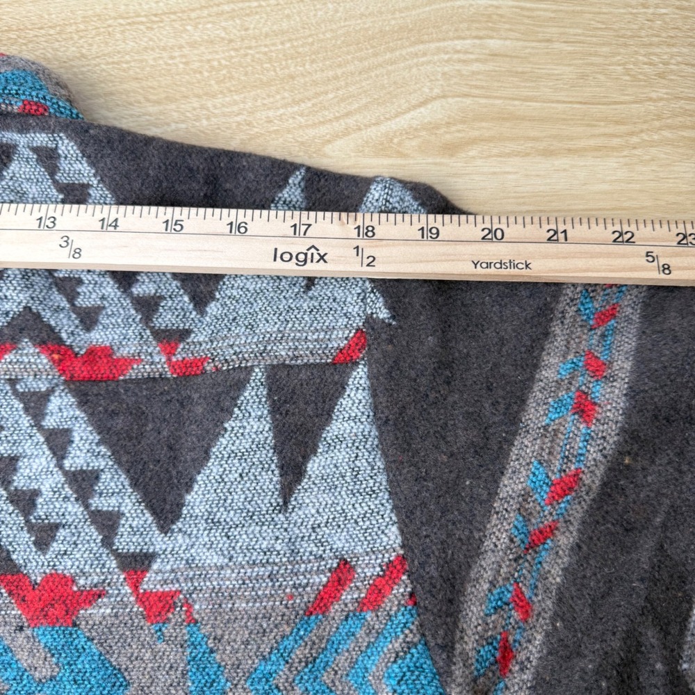 Yifuqin Mens Southwestern Shacket Medium Geometric Aztec Cowboy Cabin Earth Tone - Picture 6 of 10